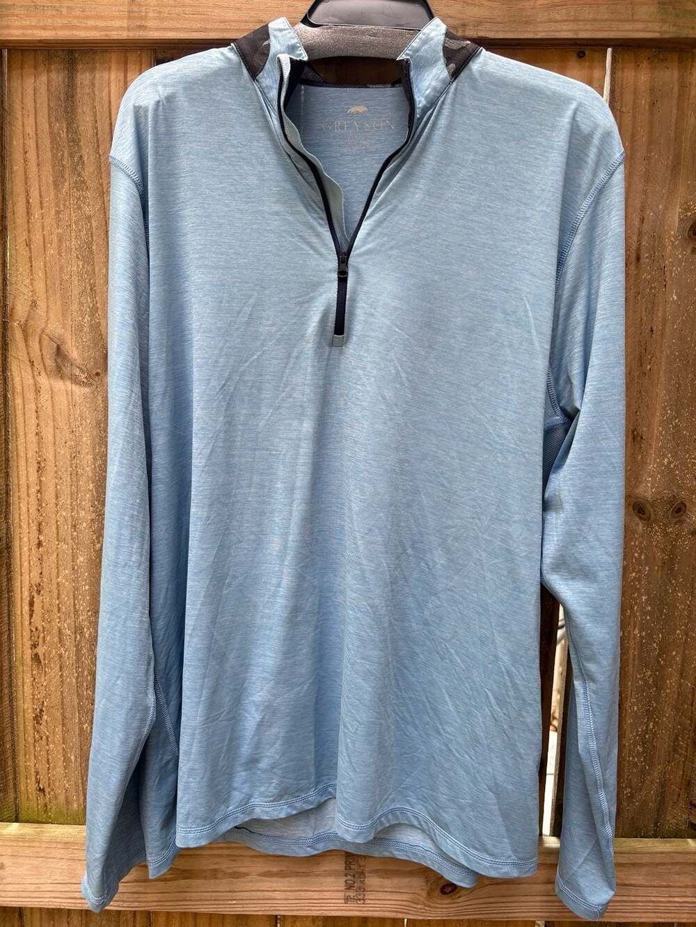 Greyson Sport XL Quarter Zip Pullover Light Blue